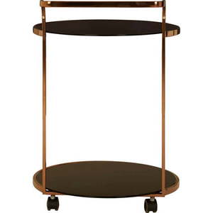 Servírovací stolek na kolečkách se skleněnou deskou ø 50 cm Ackley – Premier Housewares obraz