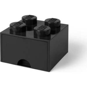 Černý úložný box čtverec LEGO® obraz