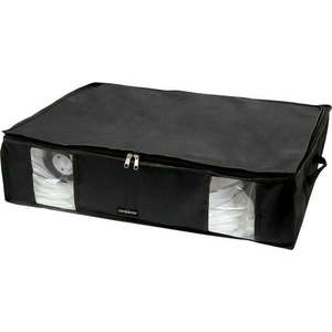 Černý úložný box na oblečení pod postel Compactor XXL Black Edition 3D, 145 l obraz