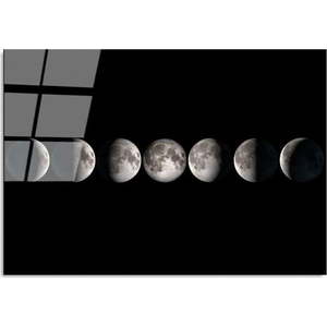 Skleněný obraz 100x70 cm Moon Phases – Wallity obraz