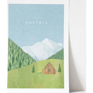 Plakát Travelposter Austria, 50 x 70 cm obraz