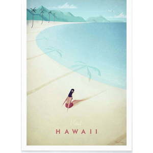 Plakát Travelposter Hawaii, 30 x 40 cm obraz
