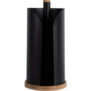 Černý bambusový držák na kuchyňské utěrky ø 15, 5 cm Bamboo Accent – PT LIVING obraz