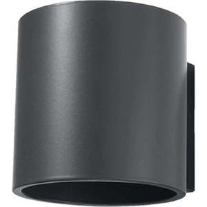 Tmavě šedé nástěnné svítidlo ø 10 cm Roda – Nice Lamps obraz