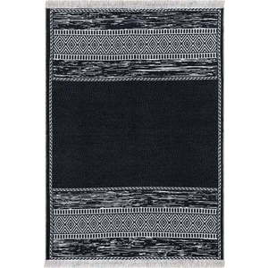 Černo-bílý bavlněný koberec Oyo home Duo, 80 x 150 cm obraz