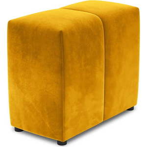 Žlutá sametová opěrka k modulární pohovce Rome Velvet - Cosmopolitan Design obraz