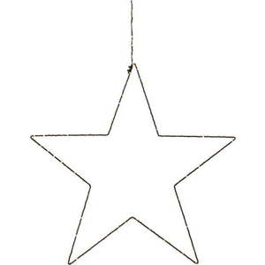 Černá vánoční závěsná světelná dekorace Markslöjd Alpha Star, výška 30 cm obraz