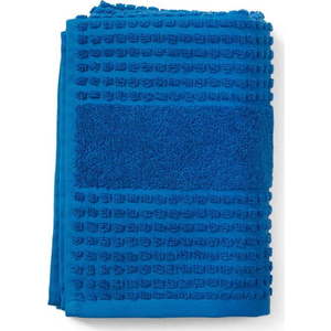 Modrý ručník z bio bavlny 50x100 cm Check – JUNA obraz