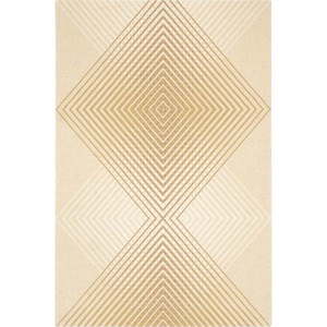 Béžový vlněný koberec 133x180 cm Chord – Agnella obraz