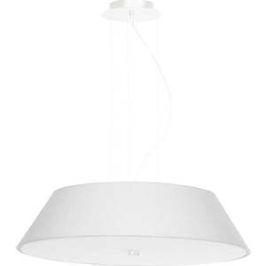 Bílé závěsné svítidlo se skleněným stínidlem ø 60 cm Hektor – Nice Lamps obraz