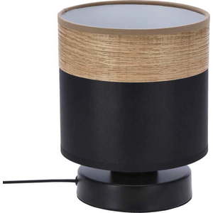 Černá stolní lampa s textilním stínidlem (výška 18 cm) Porto – Candellux Lighting obraz