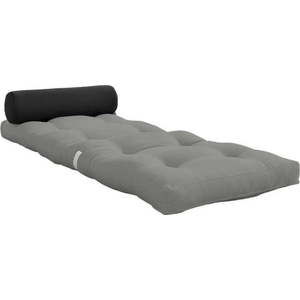 Šedá futonová matrace 70x200 cm Wrap Grey/Dark Grey – Karup Design obraz