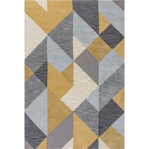 Šedo-žlutý koberec Flair Rugs Icon, 160 x 230 cm obraz