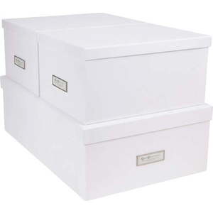 Sada 3 bílých úložných krabic Bigso Box of Sweden Inge obraz
