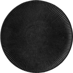 Černý talíř z kameniny Bloomingville Neri, ø 23 cm obraz