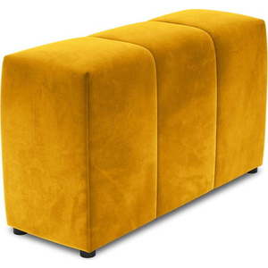 Žlutá sametová opěrka k modulární pohovce Rome Velvet - Cosmopolitan Design obraz