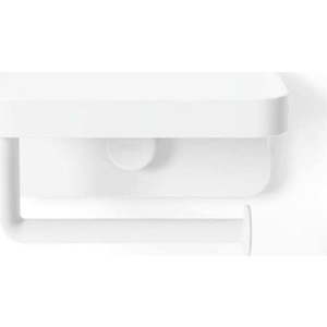 Bílý samodržící držák na toaletní papír z recyklovaného plastu Flex Adhesive – Umbra obraz