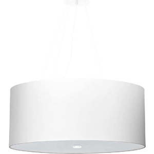 Bílé závěsné svítidlo se skleněným stínidlem ø 60 cm Volta – Nice Lamps obraz