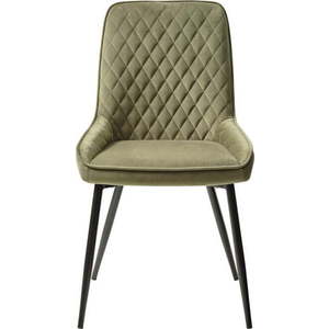 Zelená sametová jídelní židle Milton – Unique Furniture obraz