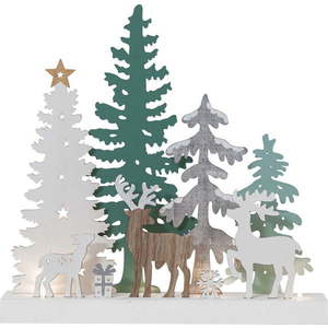 Bílá světelná dekorace s vánočním motivem Reinbek – Star Trading obraz