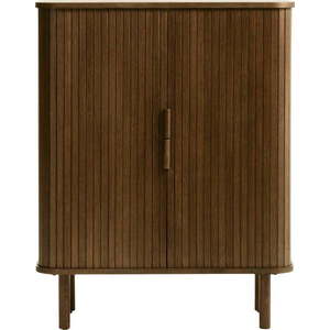 Hnědá skříňka v dekoru dubu s posuvnými dveřmi 113x90 cm Cavo – Unique Furniture obraz