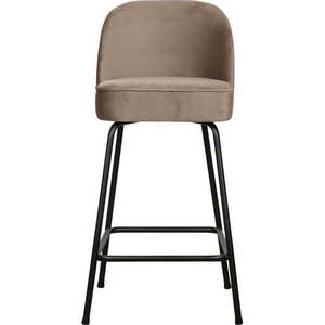 Béžová sametová barová židle 89 cm Vogue – BePureHome obraz