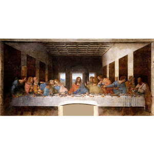 Reprodukce obrazu Leonardo da Vinci - The Last Supper, 80 x 40 cm obraz