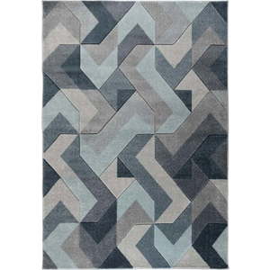 Modro-šedý koberec Flair Rugs Aurora, 120 x 170 cm obraz