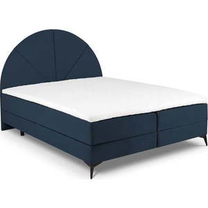 Tmavě modrá boxspring postel s úložným prostorem 180x200 cm Sunset – Cosmopolitan Design obraz