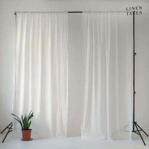Bílá záclona 130x275 cm Daytime – Linen Tales obraz