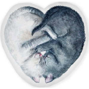 Dětský polštářek Cat Heart – Folkifreckles obraz