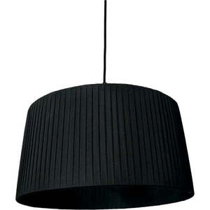 Černé závěsné svítidlo s textilním stínidlem ø 50 cm – SULION obraz