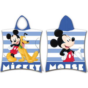 Modré froté dětské pončo Mickey – Jerry Fabrics obraz