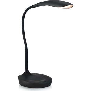 Černá stolní lampička s USB portem Markslöjd Swan obraz