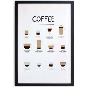 Plakát v rámu 30x40 cm Coffee – Really Nice Things obraz