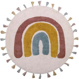 Dětský ručně vyrobený koberec Nattiot Rainbow, ø 110 cm obraz