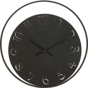 Černé nástěnné hodiny Mauro Ferretti Circle, ⌀ 60 cm obraz