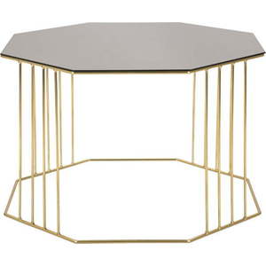 Konferenční stolek ve zlaté barvě ø 45 cm Octagon - Mauro Ferretti obraz