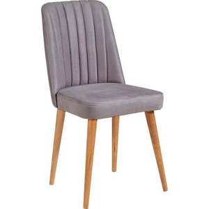 Šedá sametová jídelní židle Stormi Sandalye – Kalune Design obraz