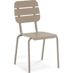 Hnědobéžové kovové zahradní židle v sadě 4 ks Alicante – Ezeis obraz