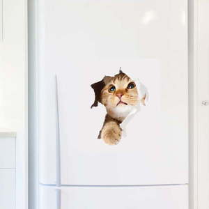 Samolepka Ambiance Cat in Hole obraz