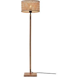Stojací lampa s bambusovým stínidlem v přírodní barvě (výška 128 cm) Java – Good&Mojo obraz