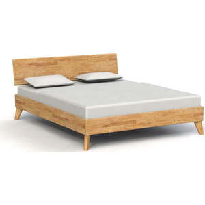 Dvoulůžková postel z dubového dřeva 140x200 cm Greg 1 - The Beds obraz