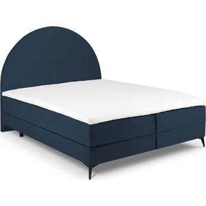 Tmavě modrá boxspring postel s úložným prostorem 180x200 cm Sunrise – Cosmopolitan Design obraz