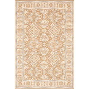 Světle hnědý vlněný koberec 100x180 cm Carol – Agnella obraz