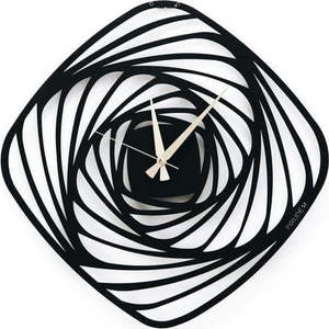 Černé kovové nástěnné hodiny Girdap, ⌀ 50 cm obraz