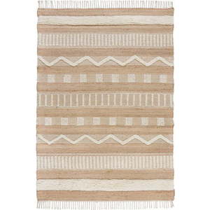 Ručně tkaný koberec s příměsí juty v přírodní barvě 200x290 cm Medina – Flair Rugs obraz