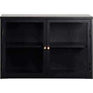 Černá kovová vitrína 90x60 cm Carmel – Unique Furniture obraz