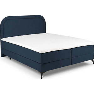 Tmavě modrá boxspring postel s úložným prostorem 180x200 cm Eclipse – Cosmopolitan Design obraz