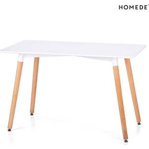 Jídelní stůl s bílou deskou 80x120 cm Elle – Homede obraz